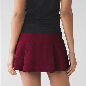 Pace Rival Skirt, Crimson/ Dark Red